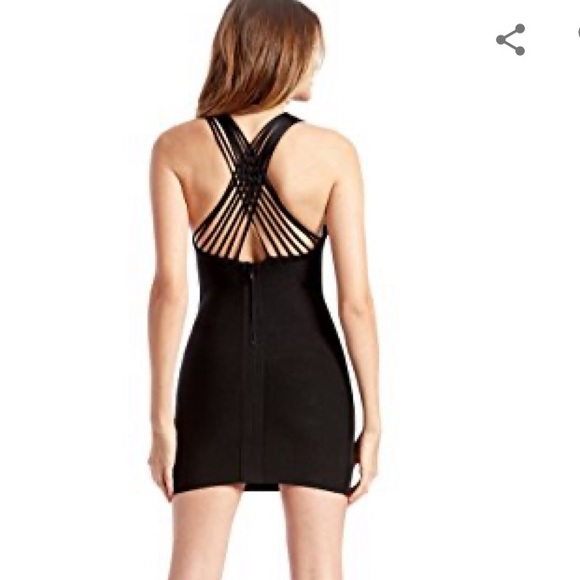 NWOT - Marciano Yellow Bandage Dress - Picture 9 of 10